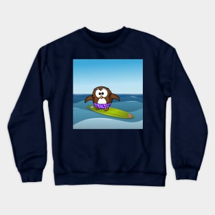 surfer owl Crewneck Sweatshirt